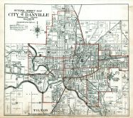 Danville City and Environs Index Map, Vermilion County 1915